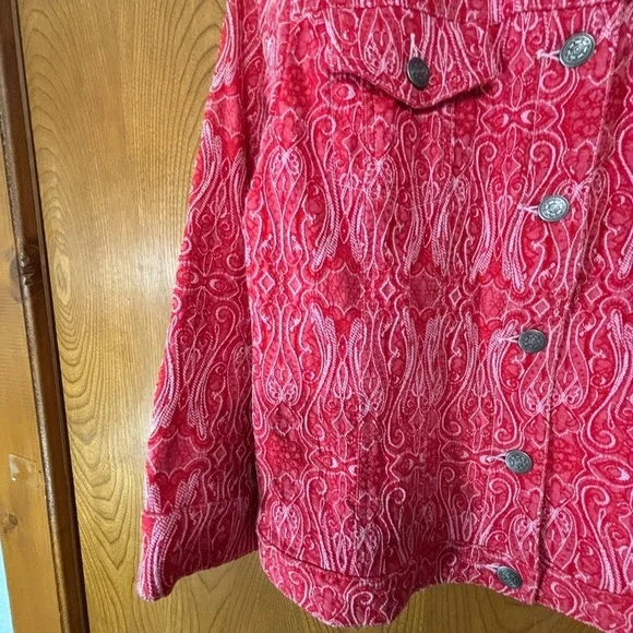 Ruby Rd. Red Jean Jacket - Picture 4 of 8
